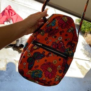 Small vintage retro backpack bag